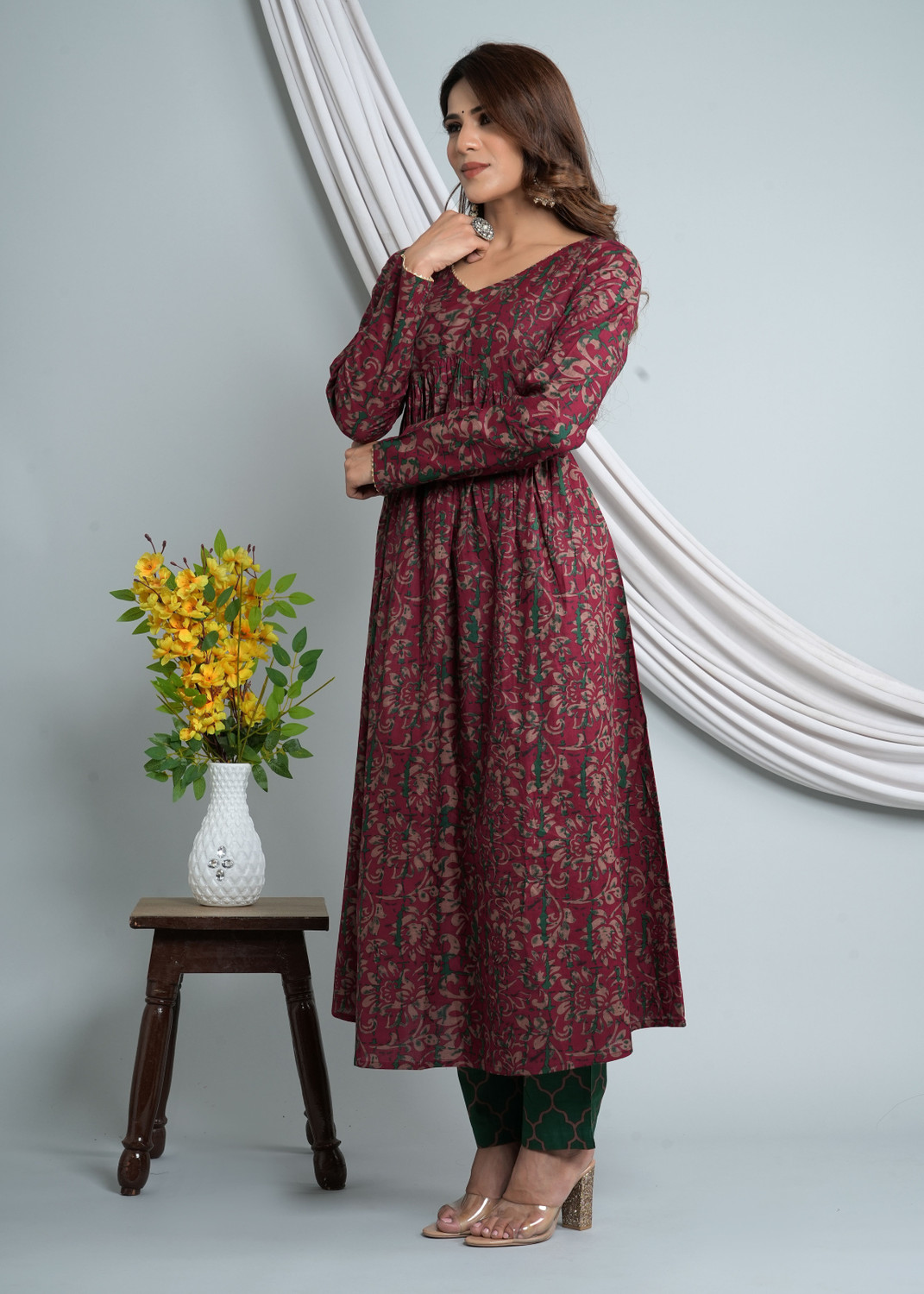 Image of PINKPERRY Women Kurta Pant Dupatta Set