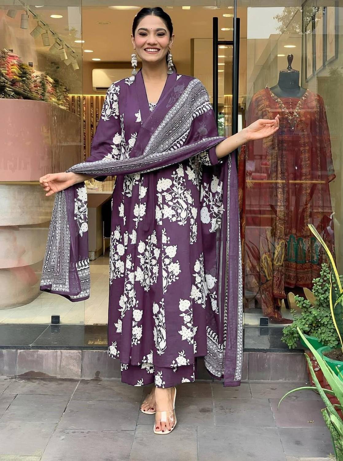 Aaghnya Fashion Women Kurta Pant Dupatta Set