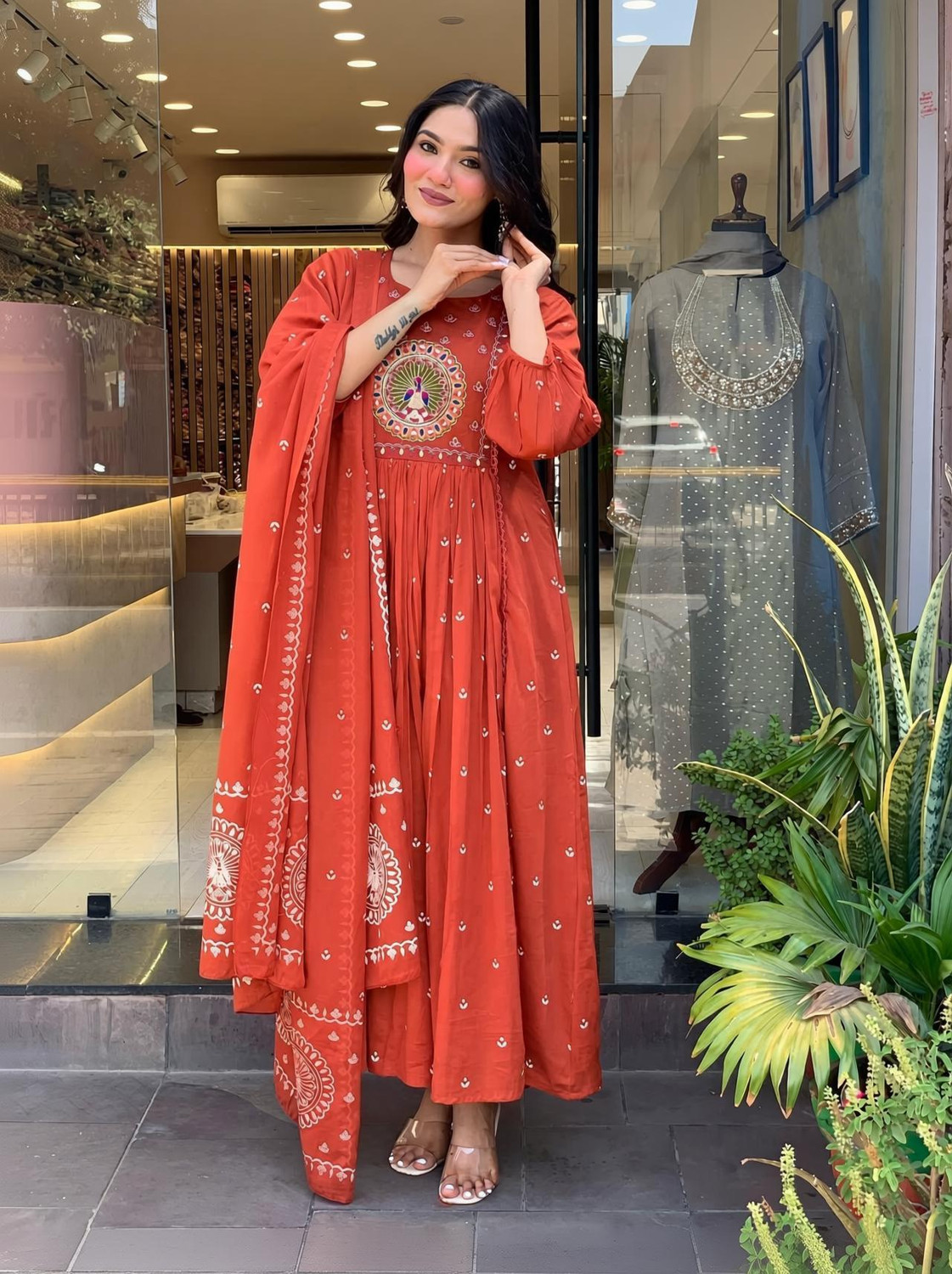 Image of Rangshalaa Women Kurta Palazzo Dupatta Set