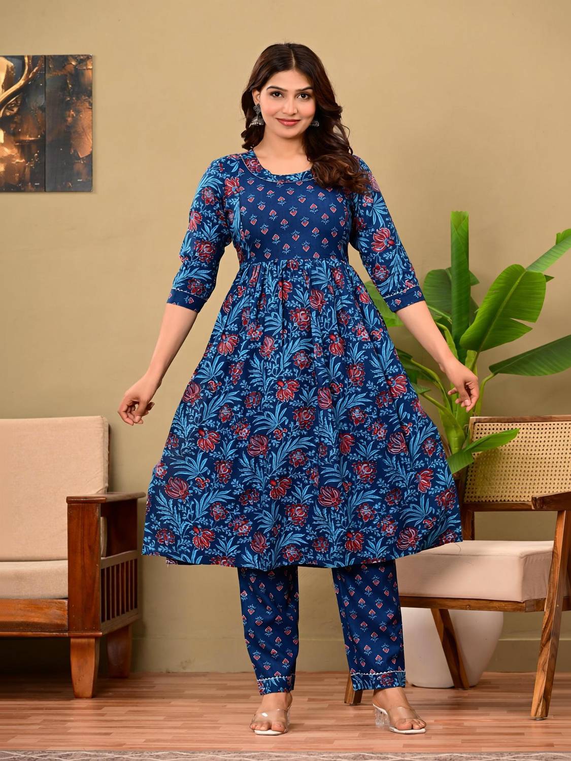 77Taj7 Women Kurta Pant Set