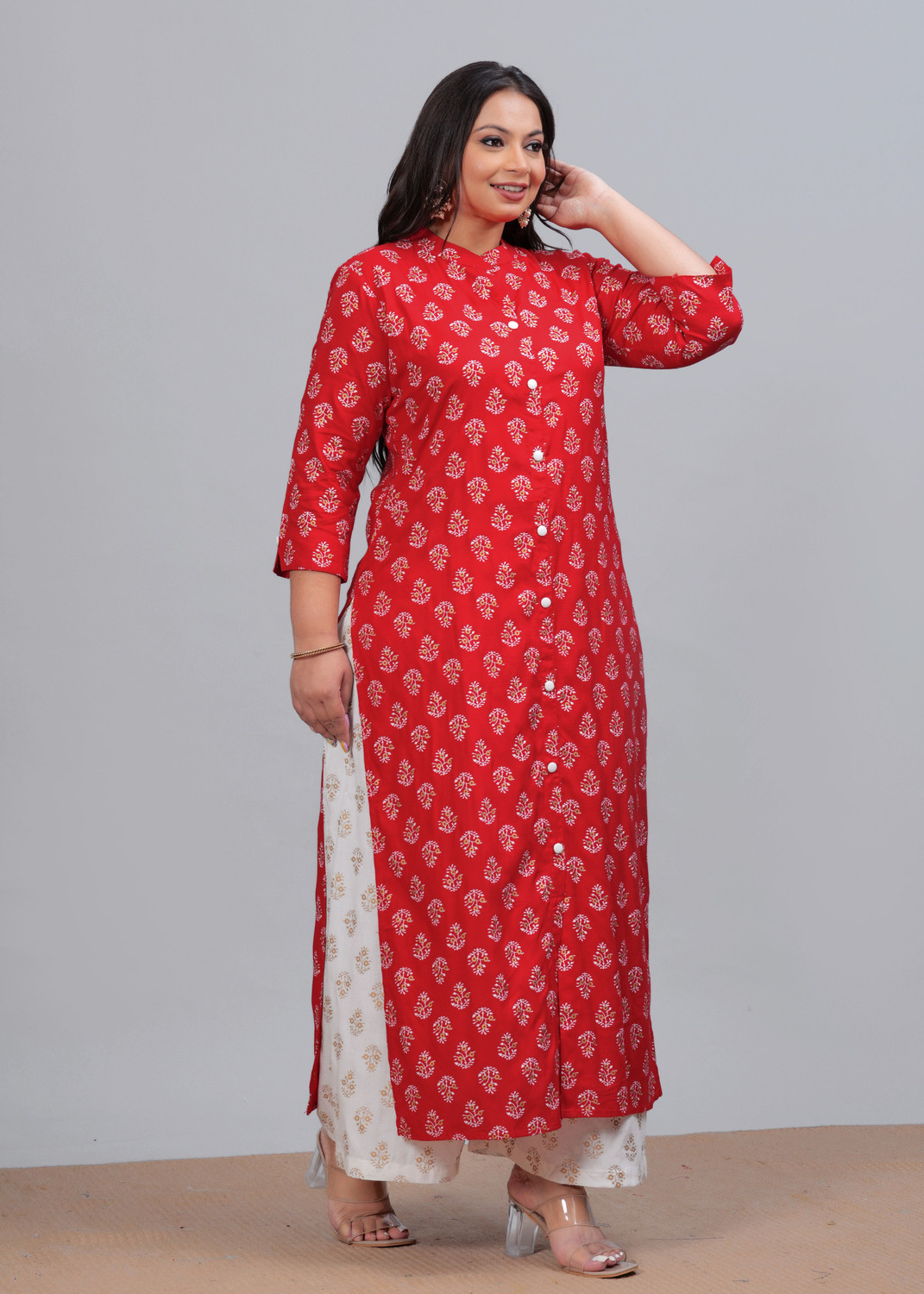 Image of LABULY Women Kurta Palazzo Set