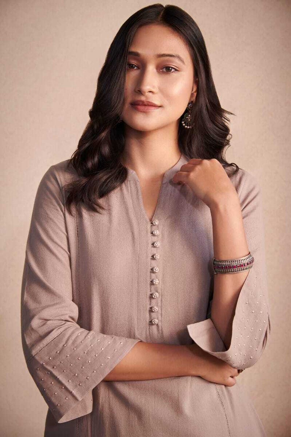 Image of JKanji Women Kurta Palazzo Dupatta Set