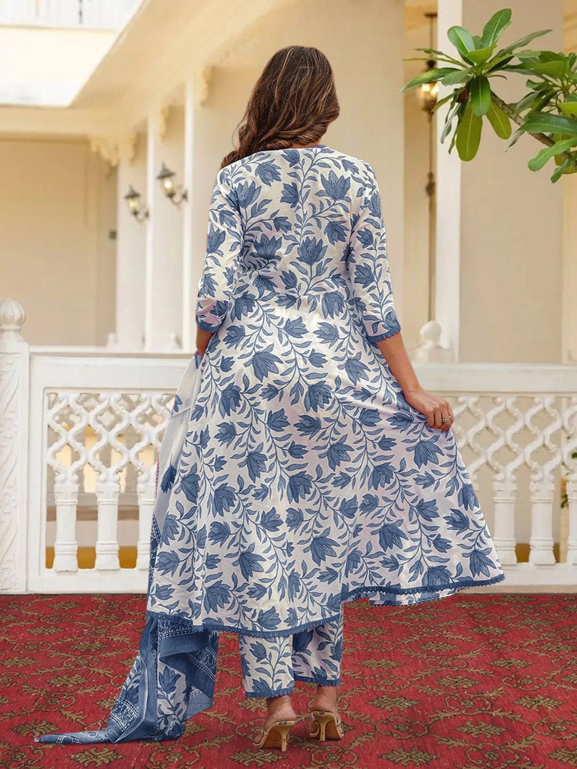 Image of 1 Stop Fashion Women Kurta Pant Dupatta Set