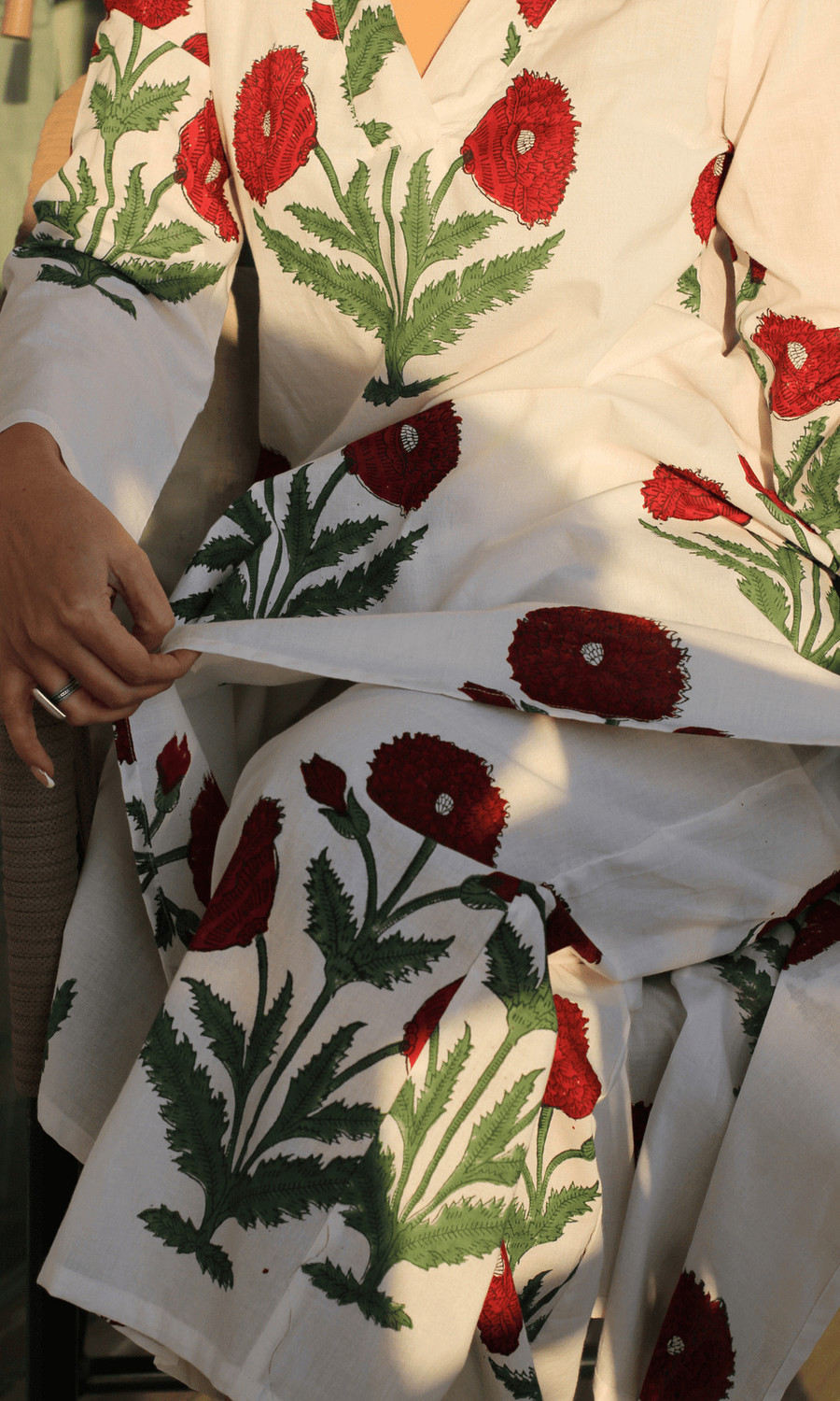 Image of ARTISANAMUSE FASHION Women Kurta Palazzo Set