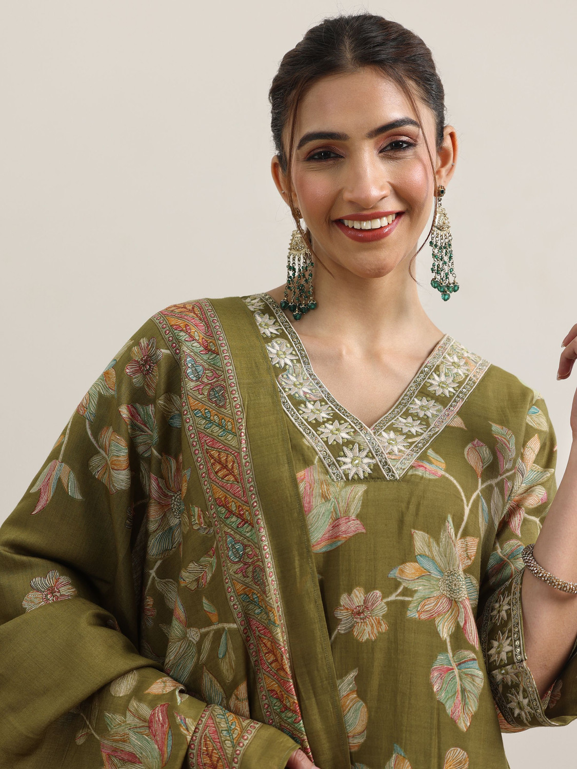 Image of LIBAS Women Kurta Pant Dupatta Set