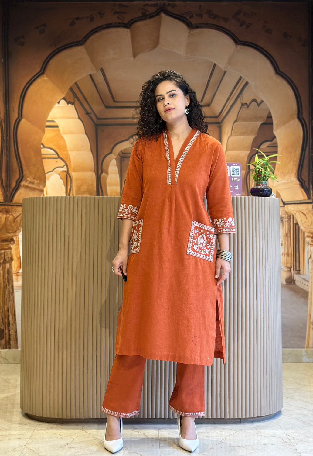 Image of AADHYATREND Women Kurta Pant Set