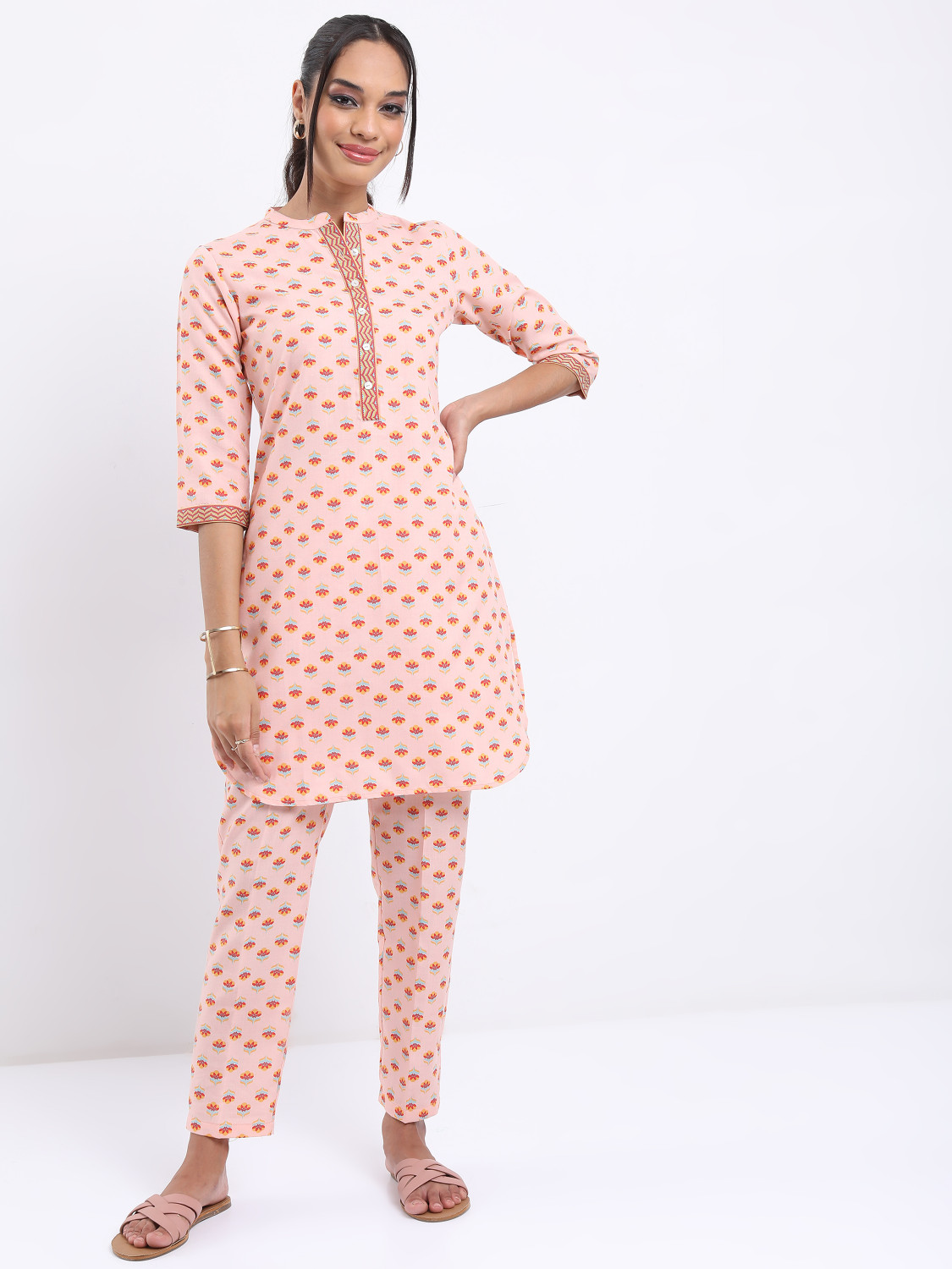 Image of Vishudh Women Ethnic Top Pant Set