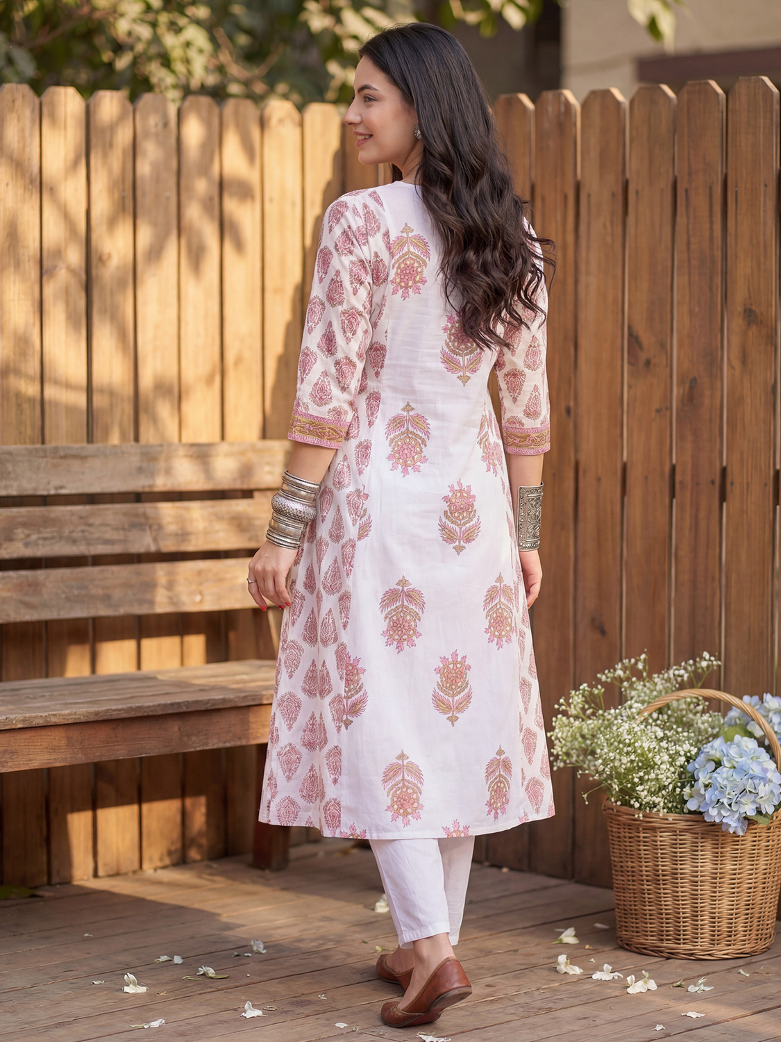 Image of Indo Era Women Kurta Palazzo Set