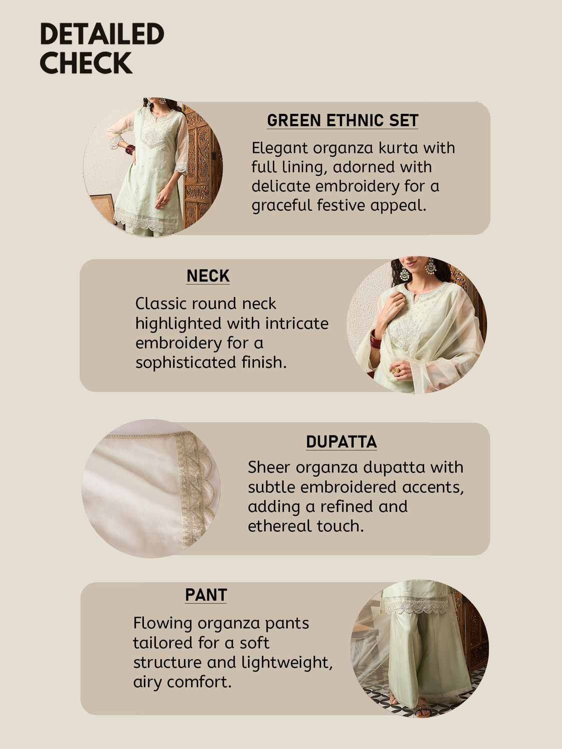 Image of AVANSHEE Women Kurta Palazzo Dupatta Set