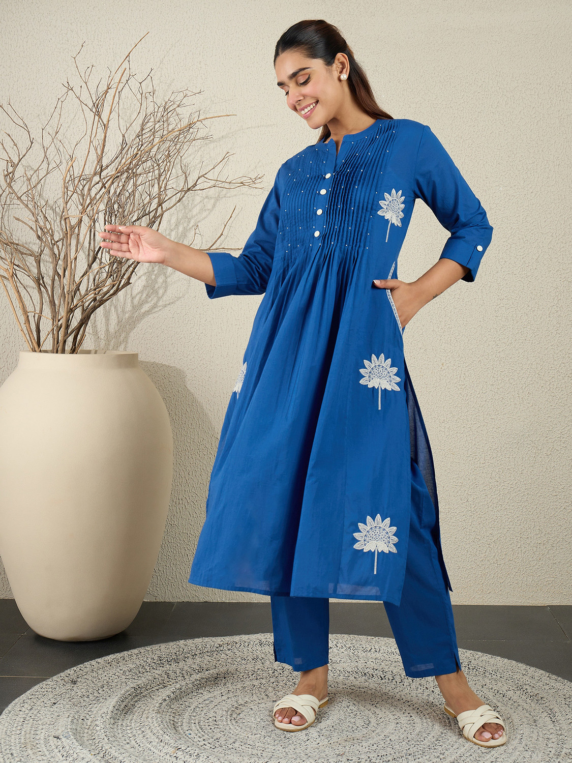 Image of Indo Era Women Kurta Pant Set