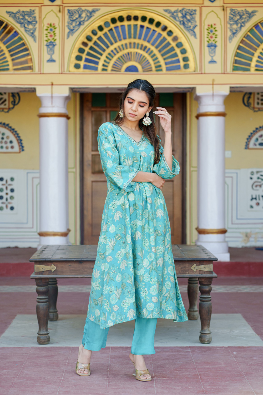 Image of VAASVA JAIPUR Women Kurta Pant Set