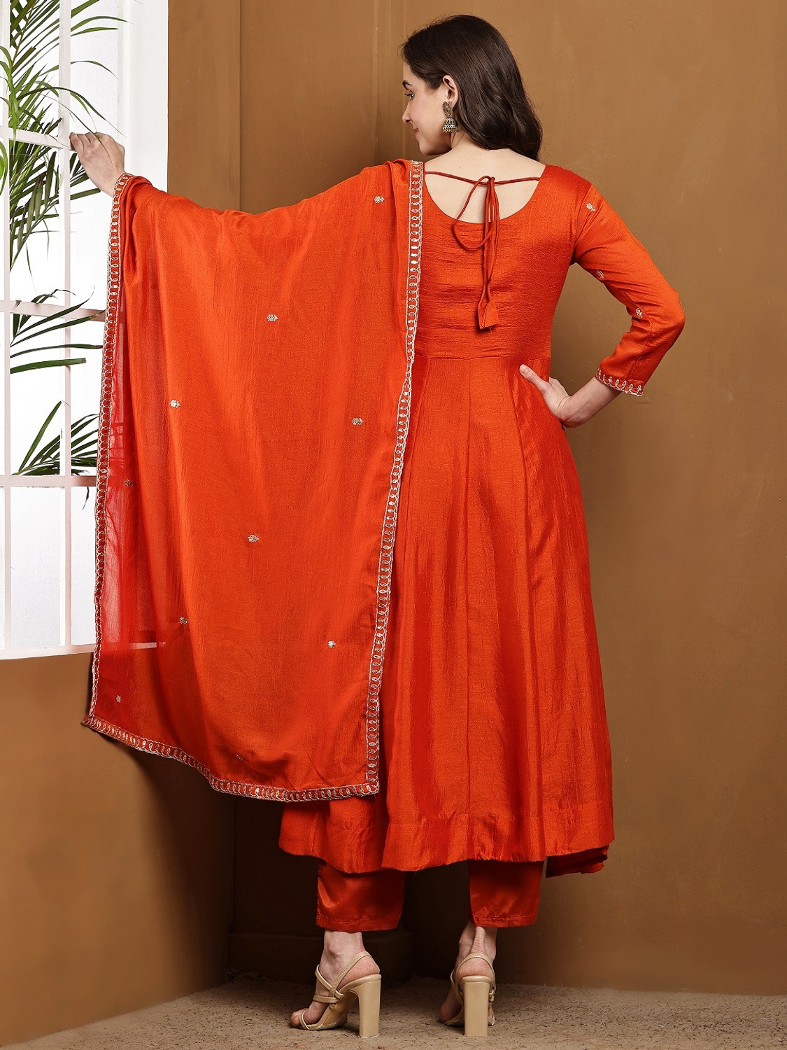 Image of dharmkunj Women Kurta Pant Dupatta Set