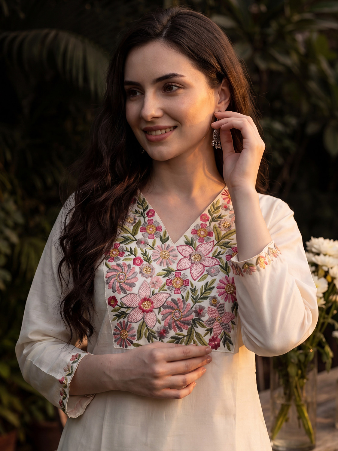 Image of Indo Era Women Kurta Pant Dupatta Set