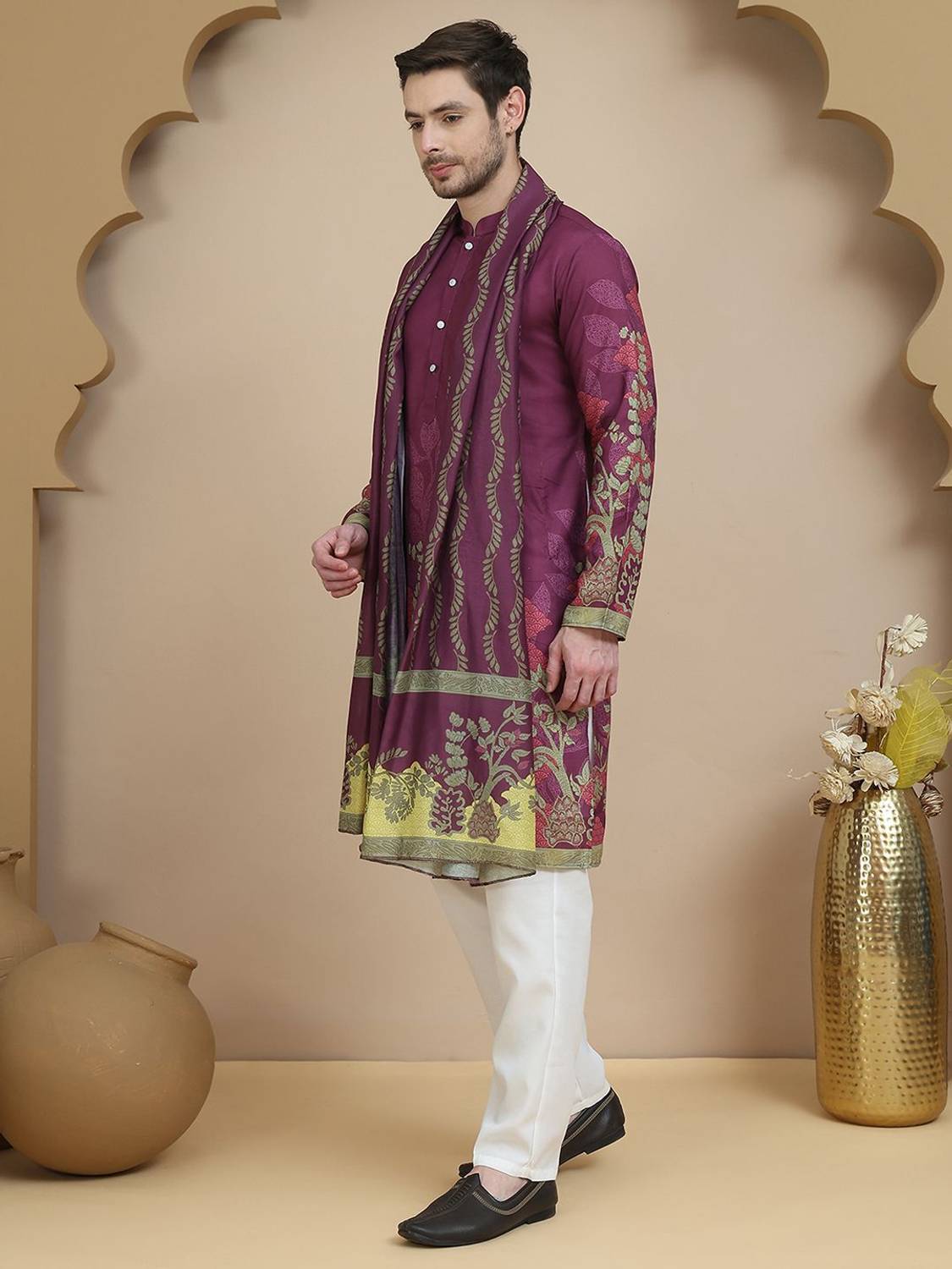 Jompers Men Kurta Pyjama Set - Image 2