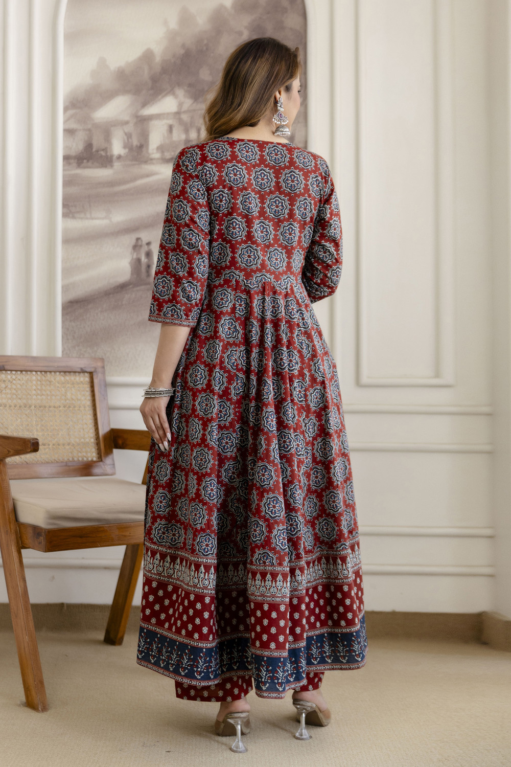 Image of berrylicious Women Kurta Palazzo Dupatta Set