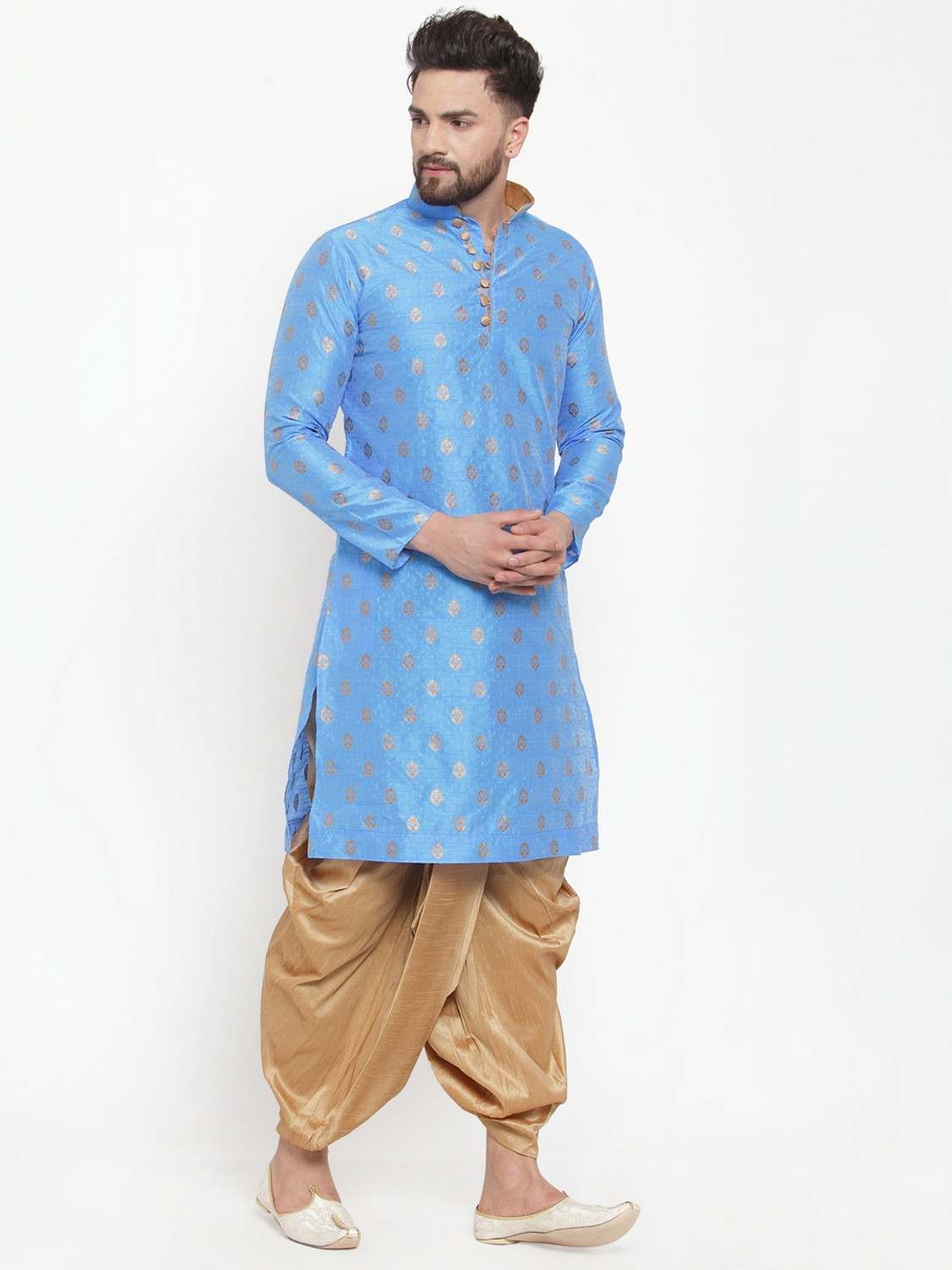 Image of Larwa Men Kurta Dhoti Set