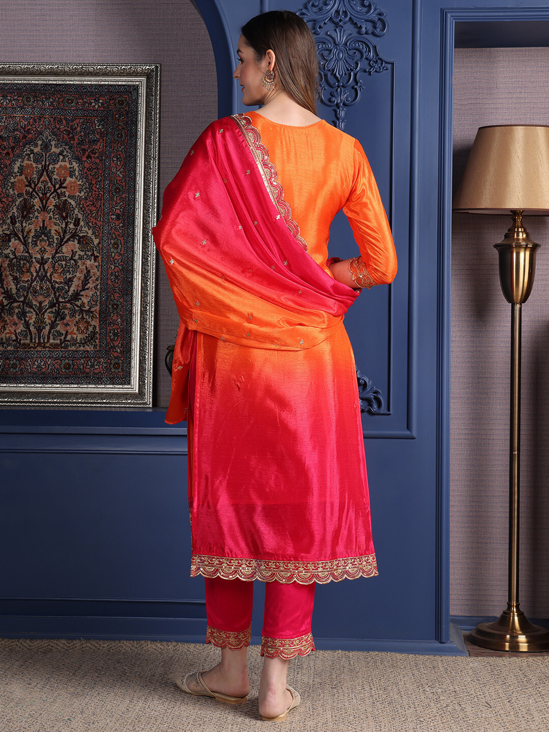 Image of berrylicious Women Kurta Pant Dupatta Set