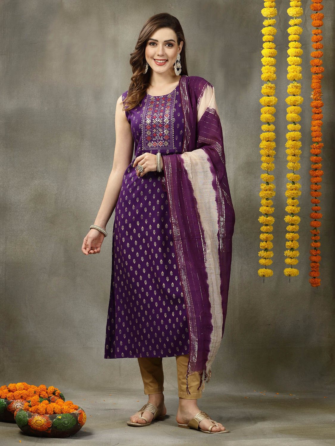 Image of Stylum Women Kurta Dupatta Set