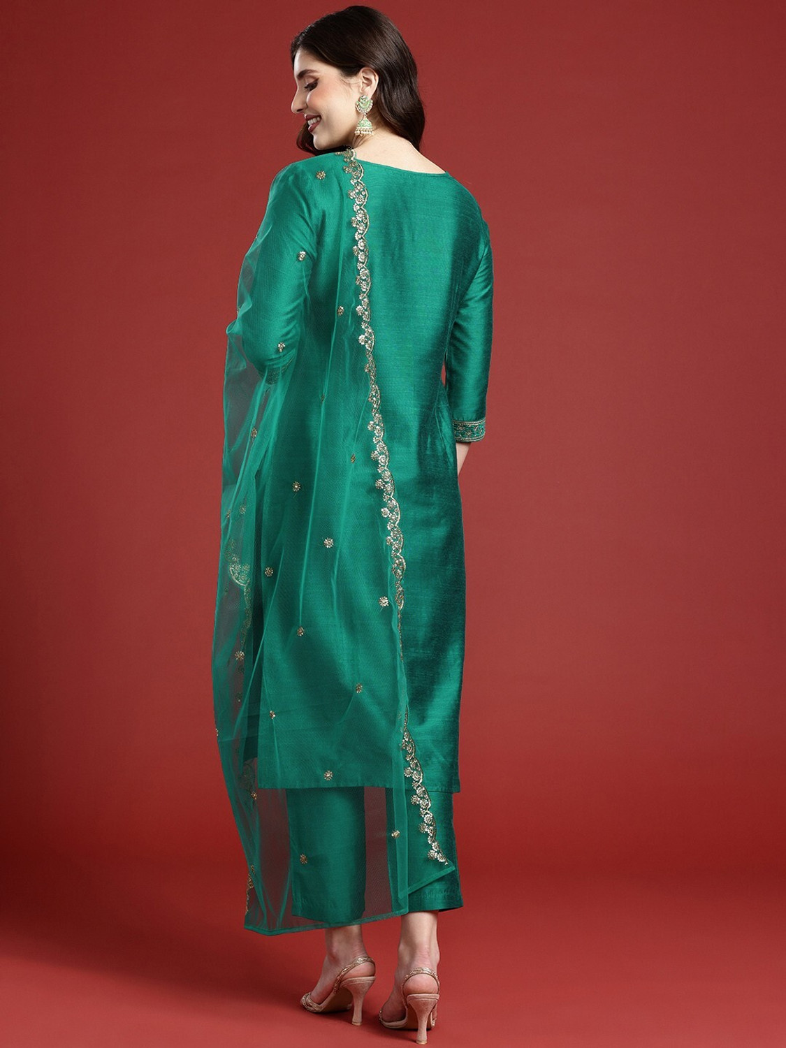 Image of ANOUK Women Kurta Pant Dupatta Set