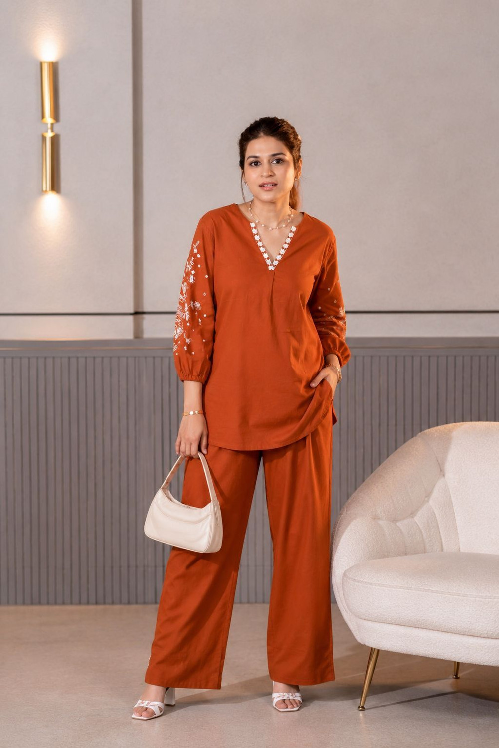 Image of DreamAngel Fashion Women Kurta Pant Set