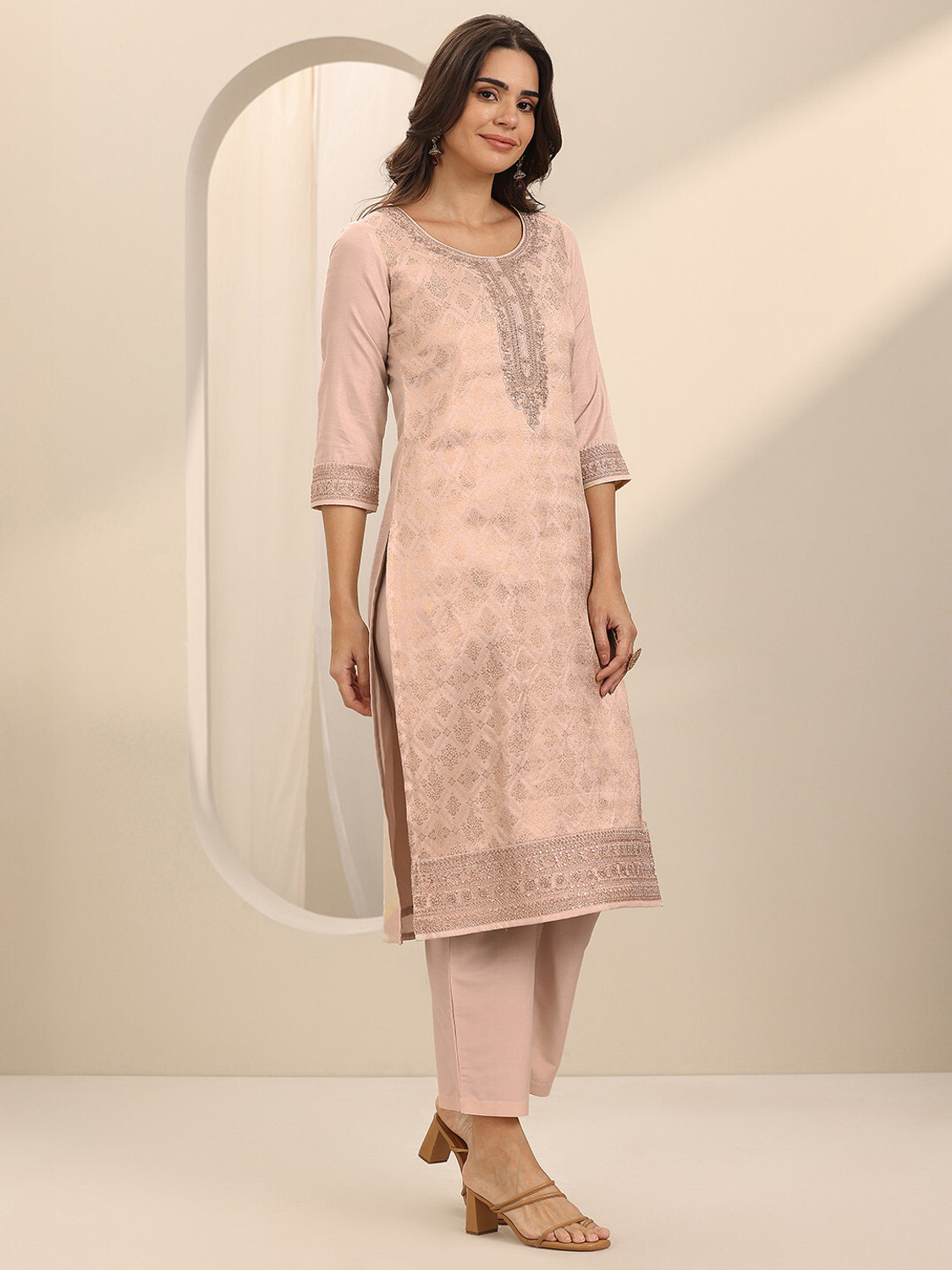 Image of LIBAS Women Kurta Pant Dupatta Set