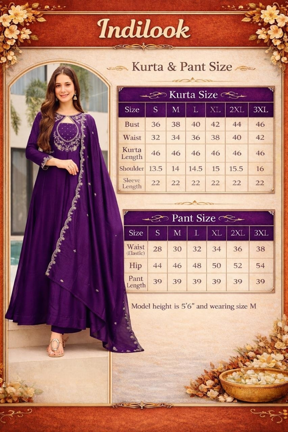 Image of indilook Women Kurta Pant Dupatta Set