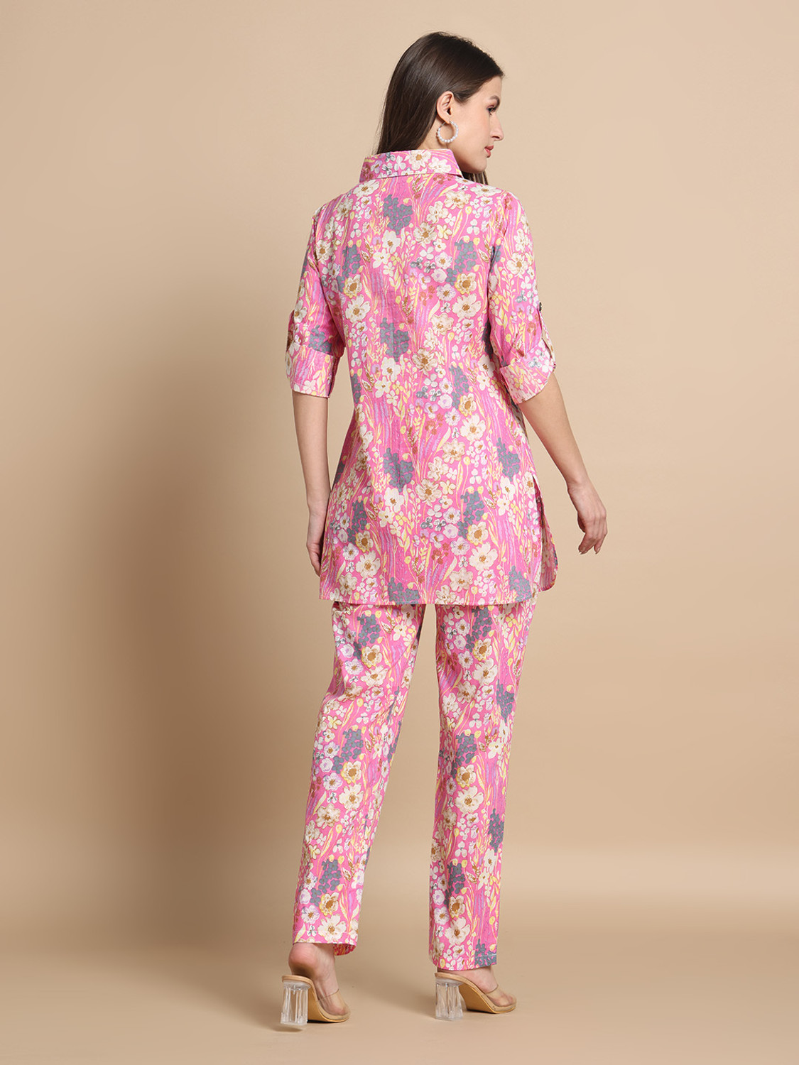 Image of Gujari Women Shirt Palazzo Set