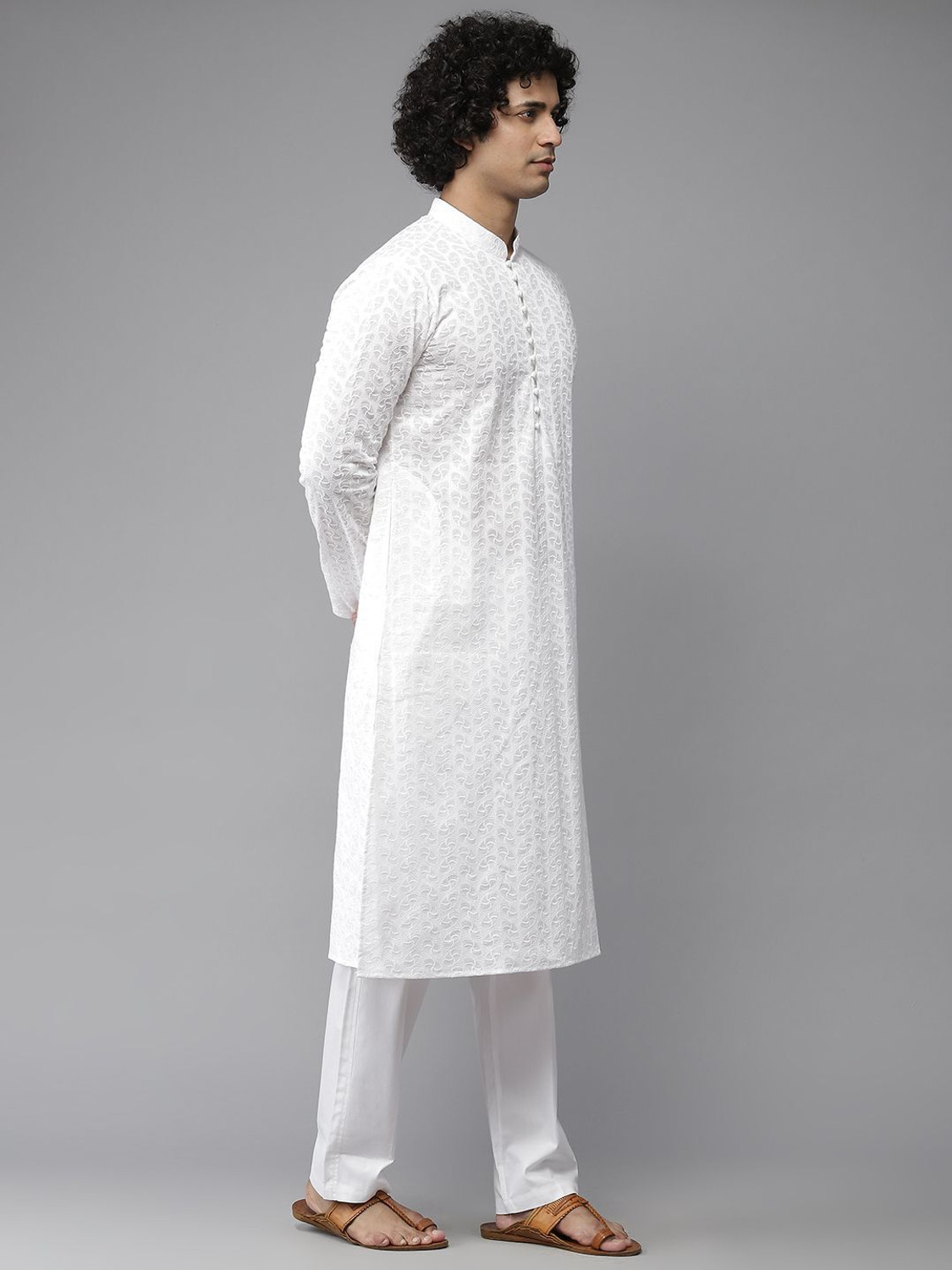 Image of See Designs Men Pure Cotton Kurta Pyjama Set