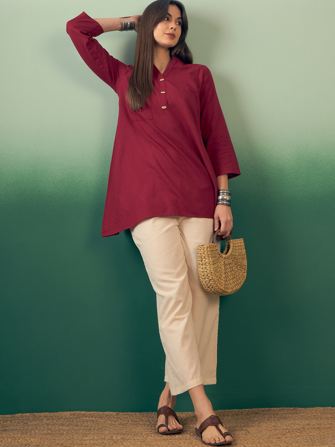 Image of InWeave Women Kurta Pant Set