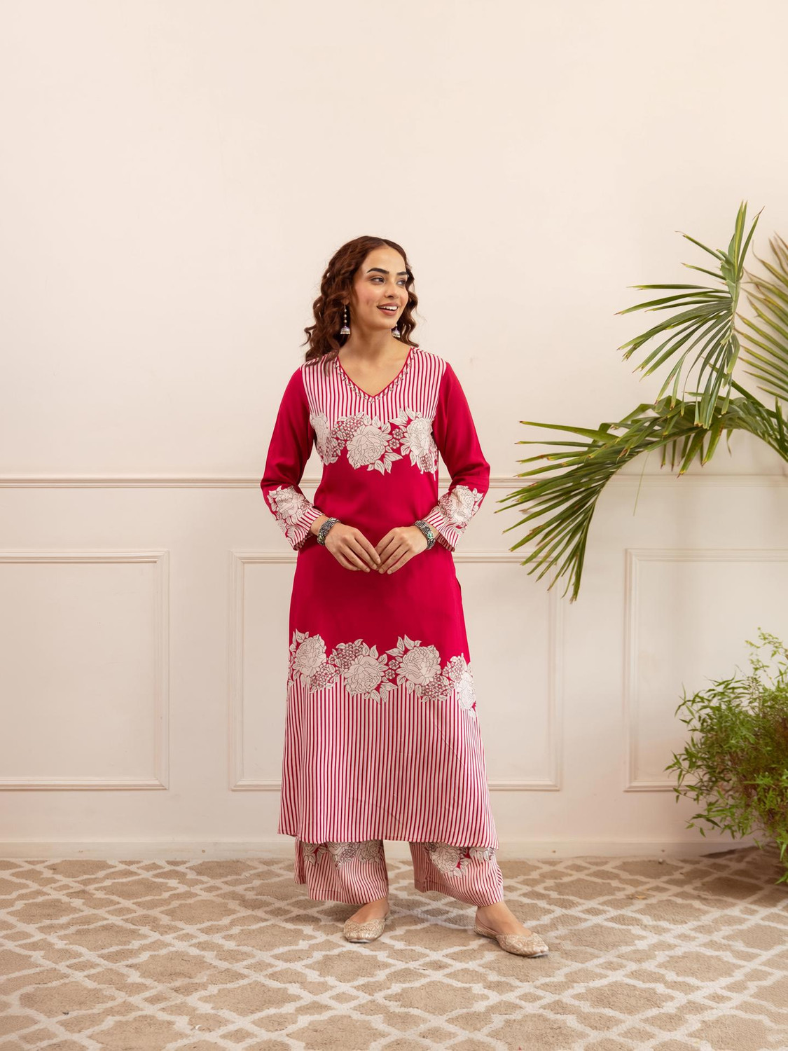 Image of Nehamta Women Kurta Palazzo Set