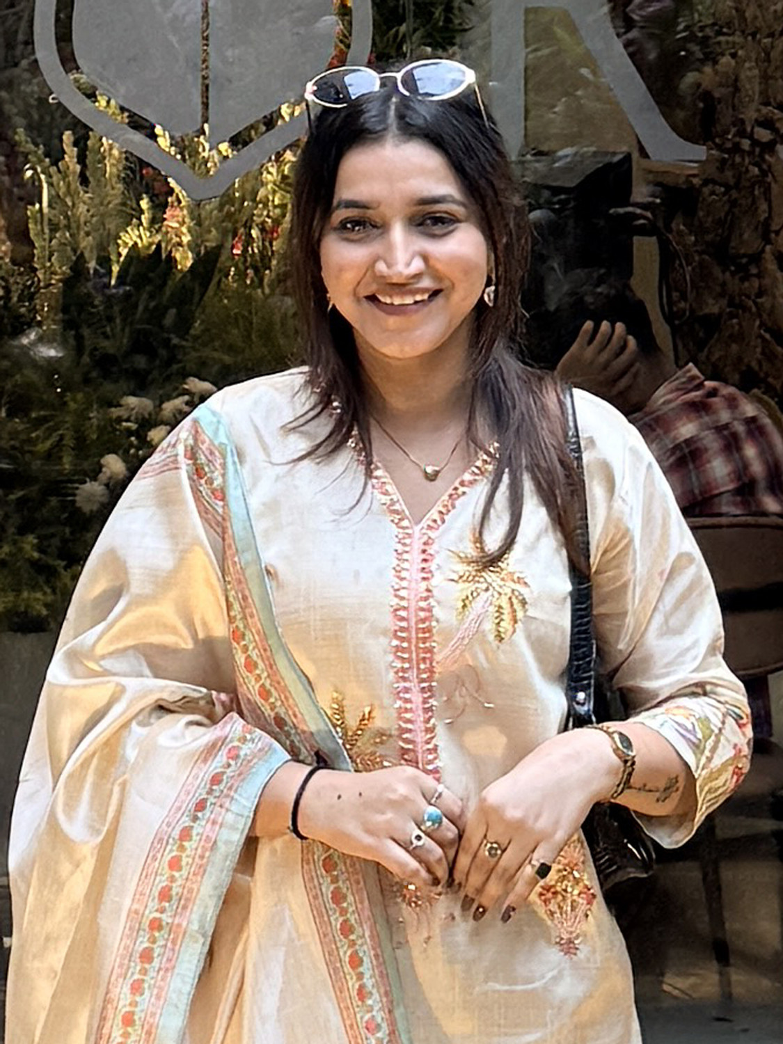 Image of VredeVogel Embroidered Kurta, Trouser /Pant & Dupatta Set