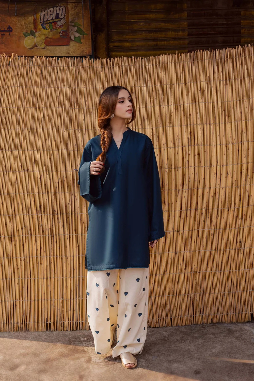 Image of Azreen Women Kurti Palazzo Set