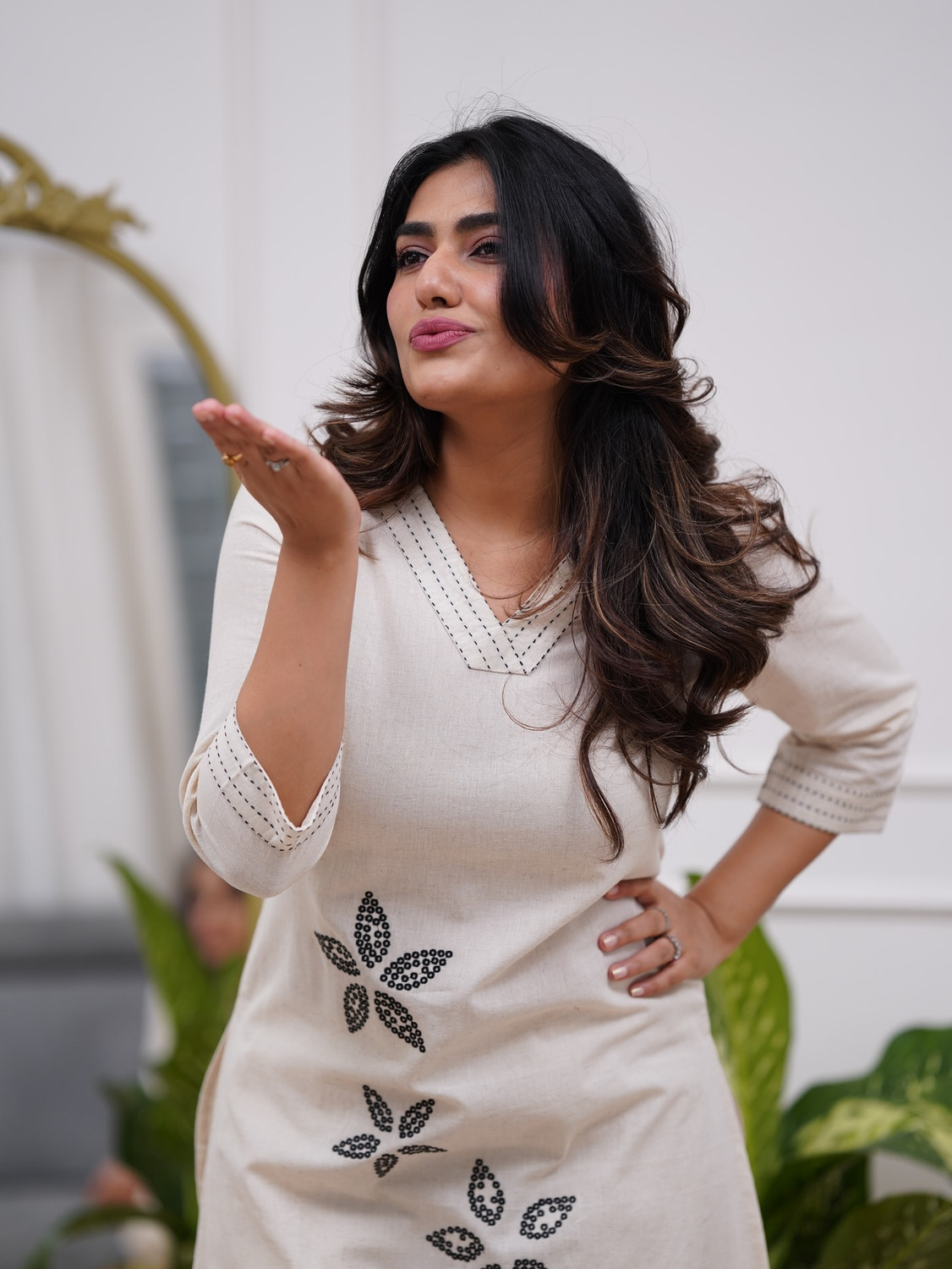 Image of ELEPANTS Women Kurti Pyjama Set