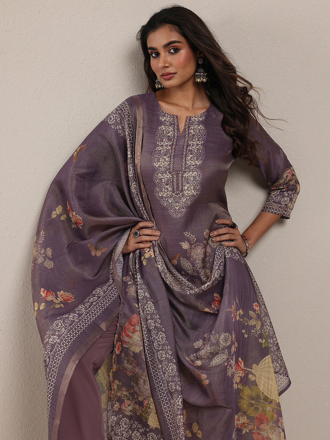Image of LIBAS Women Kurta Pant Dupatta Set