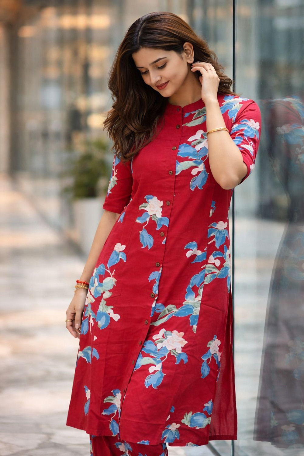 Image of Kharoliya Women Kurta Palazzo Set