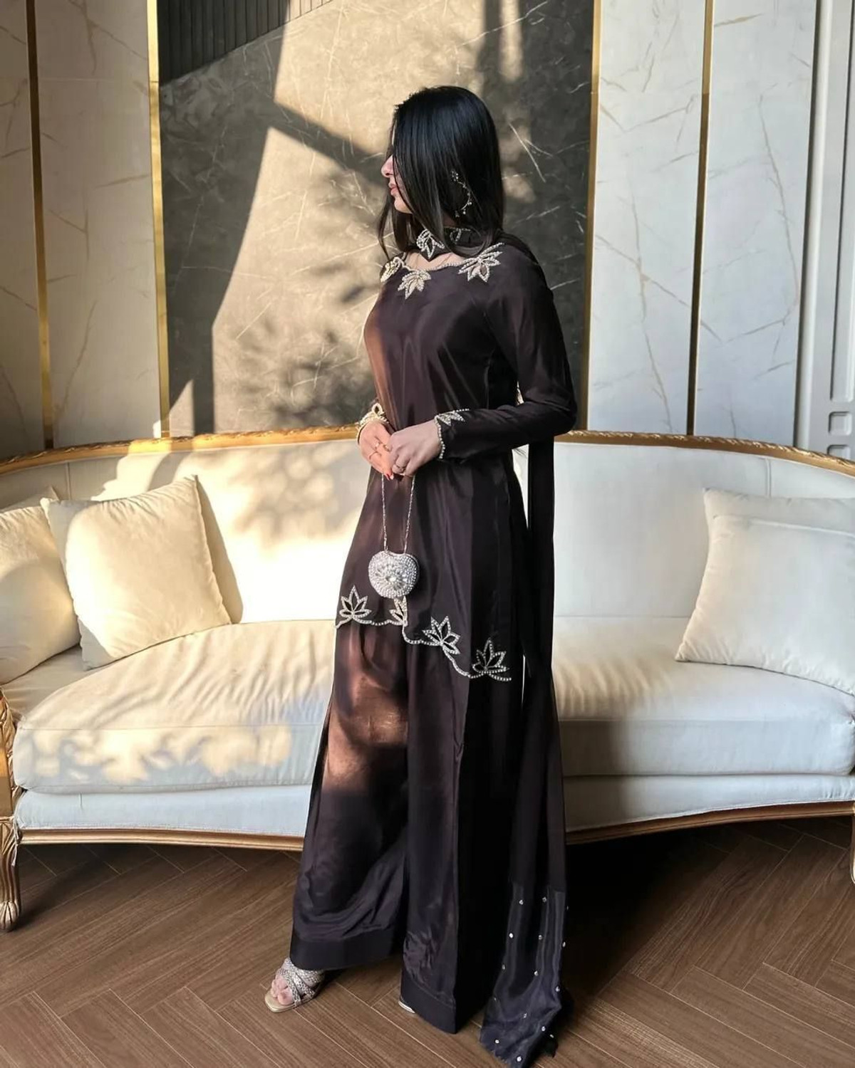 Image of ISRL ENTERPRISE Women Kurta Palazzo Dupatta Set