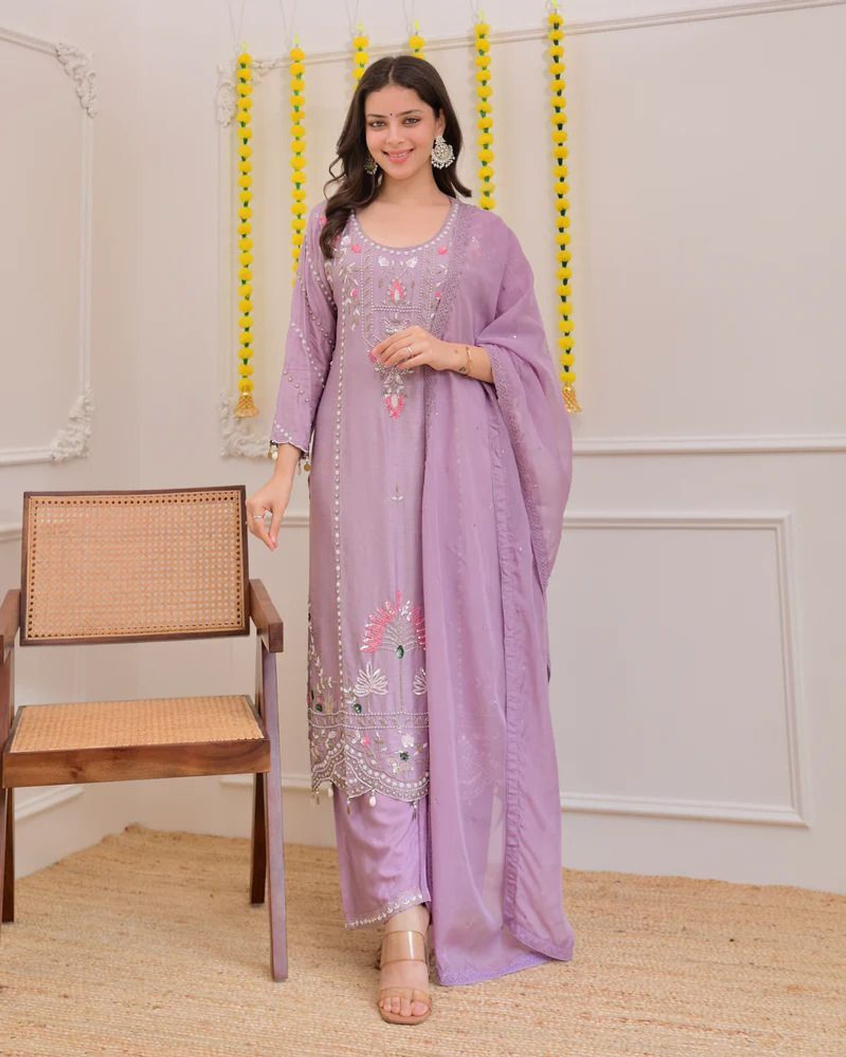 Image of Yaroshi Fashion Women Kurti Pant Dupatta Set