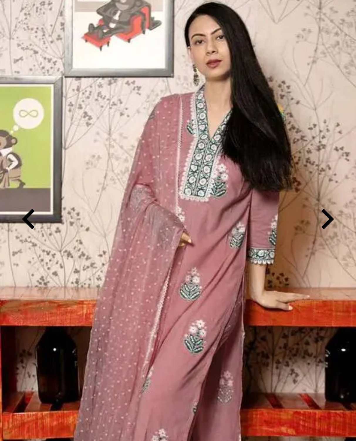 Image of SARSINYA FEBTEX Women Kurta Pyjama Dupatta Set