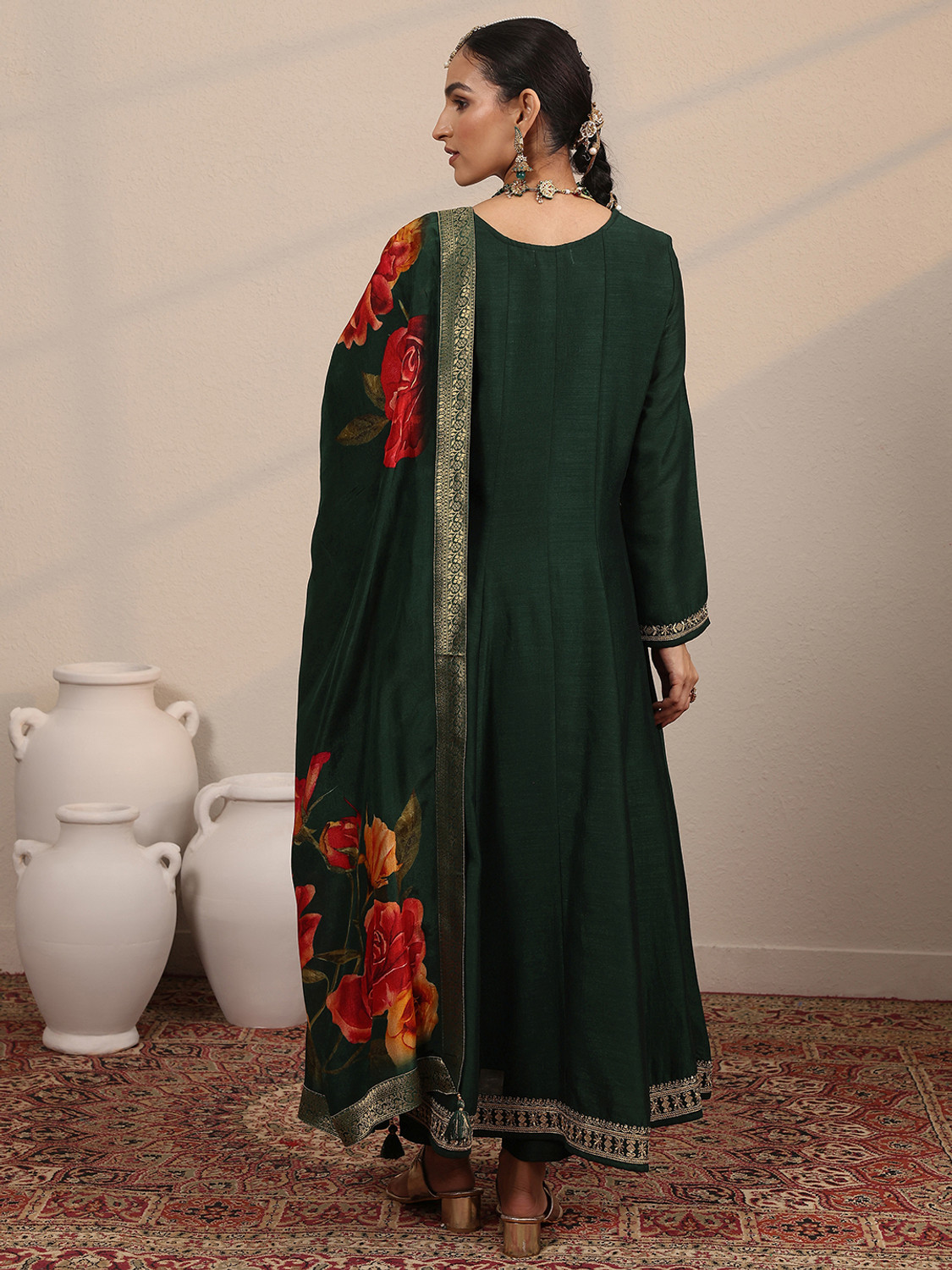 Image of LIBAS Women Kurta Pant Dupatta Set