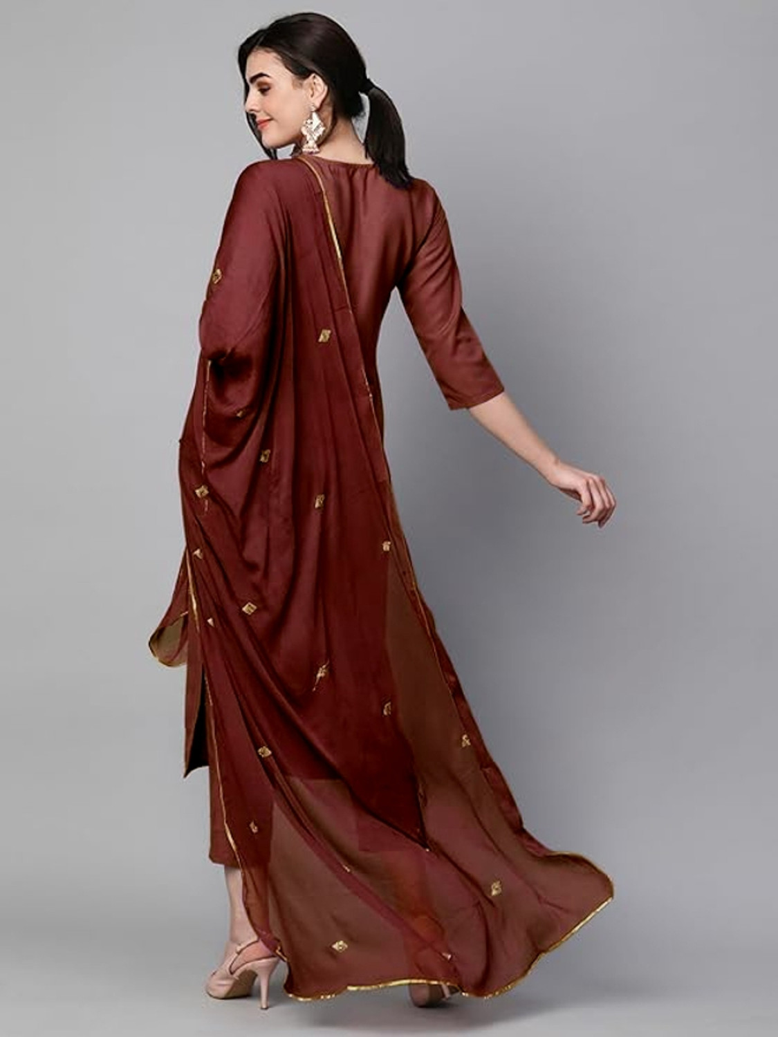 Image of HF HOLYDAY FASHION Women Kurta Pant Dupatta Set