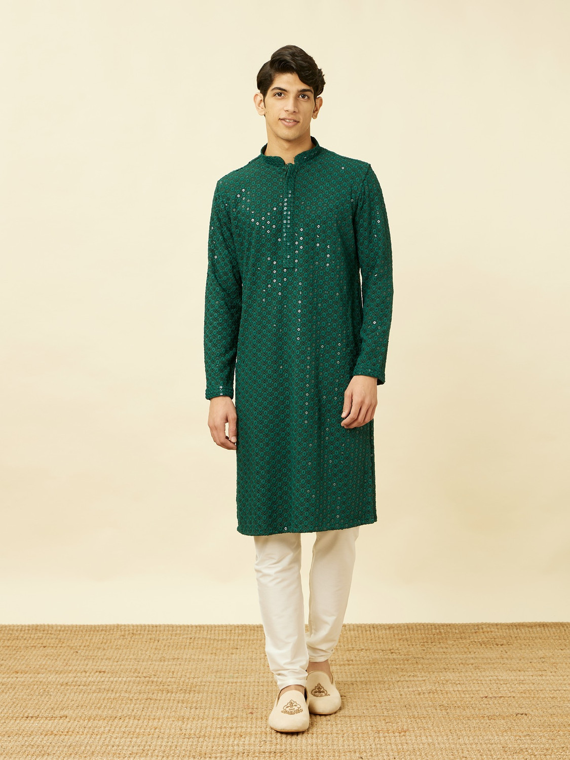 Image of MANYAVAR Men Kurta Pyjama Set