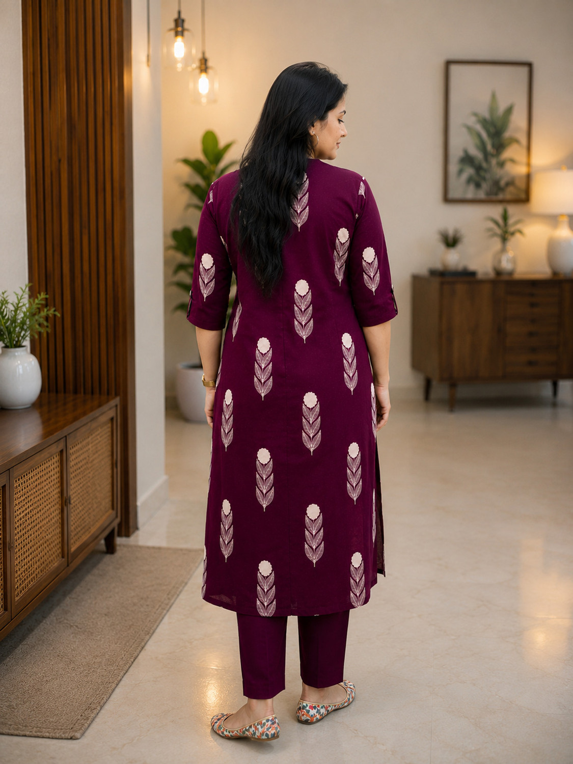Image of Spear Inside World Women Kurta Palazzo Set