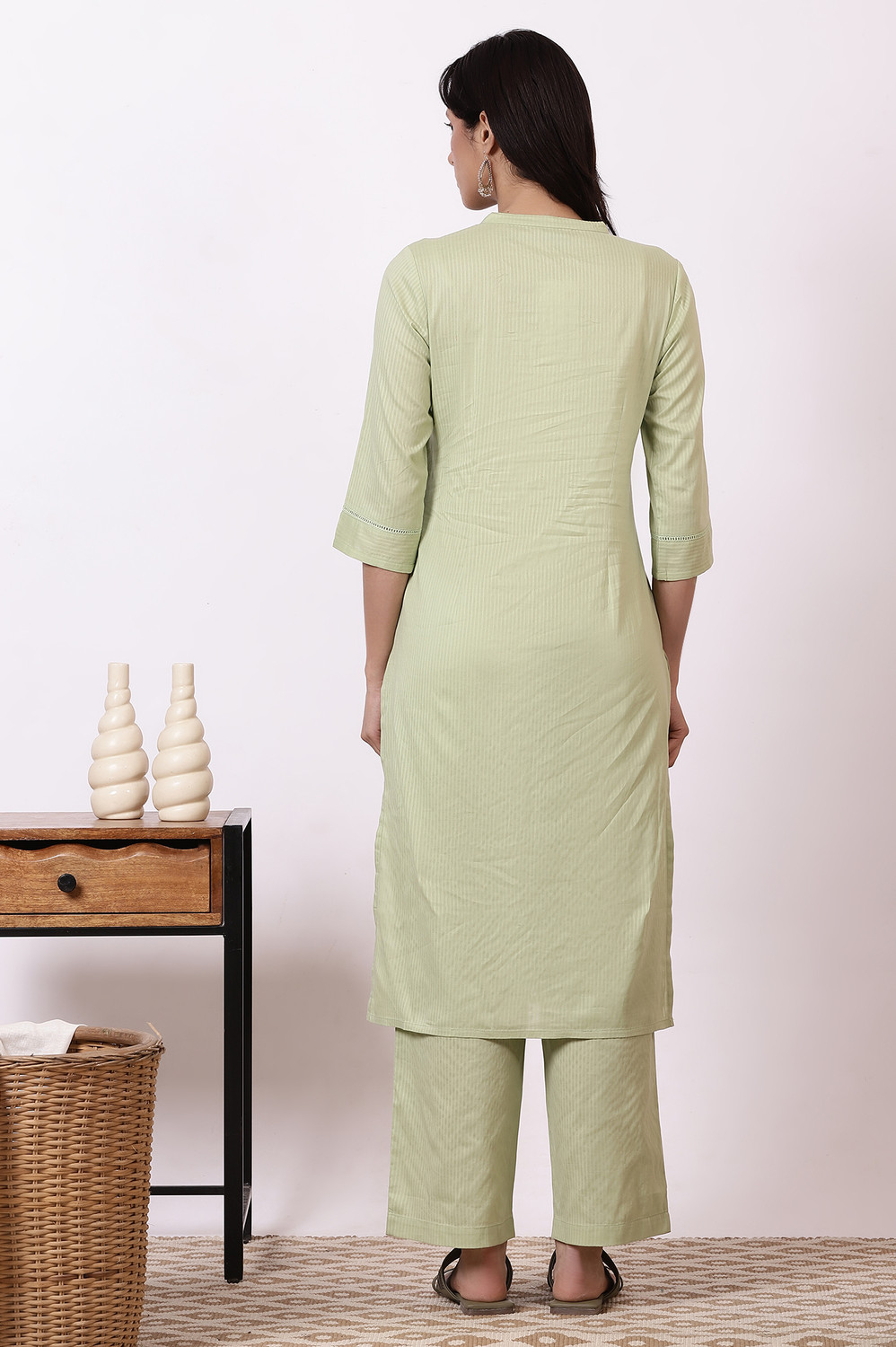 Image of Aurelia Women Pure Cotton Kurta Palazzo Set