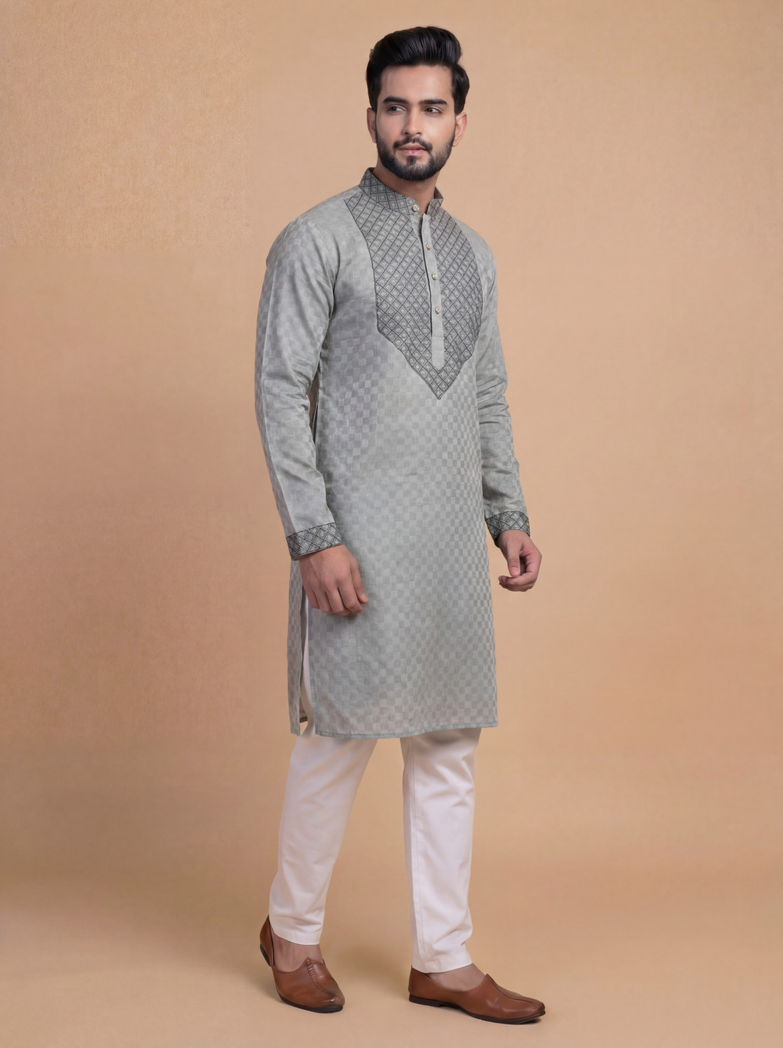 Image of Tibra Collection Men Kurta Pyjama Set