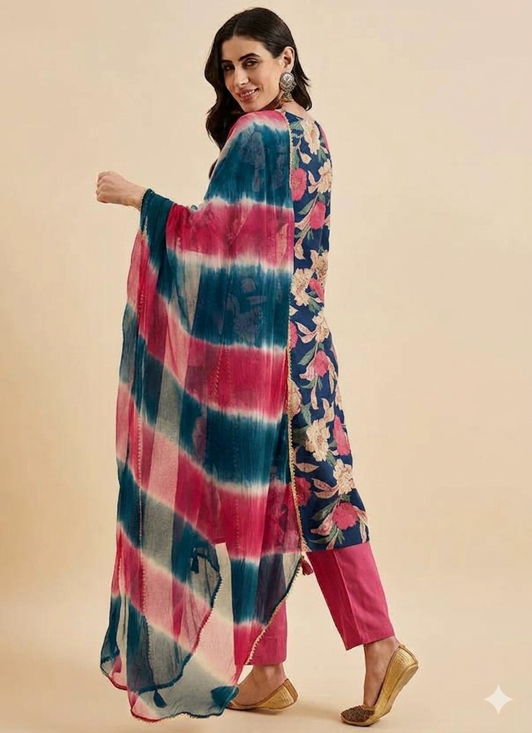 Image of PSCHOICE Women Kurti Pant Dupatta Set