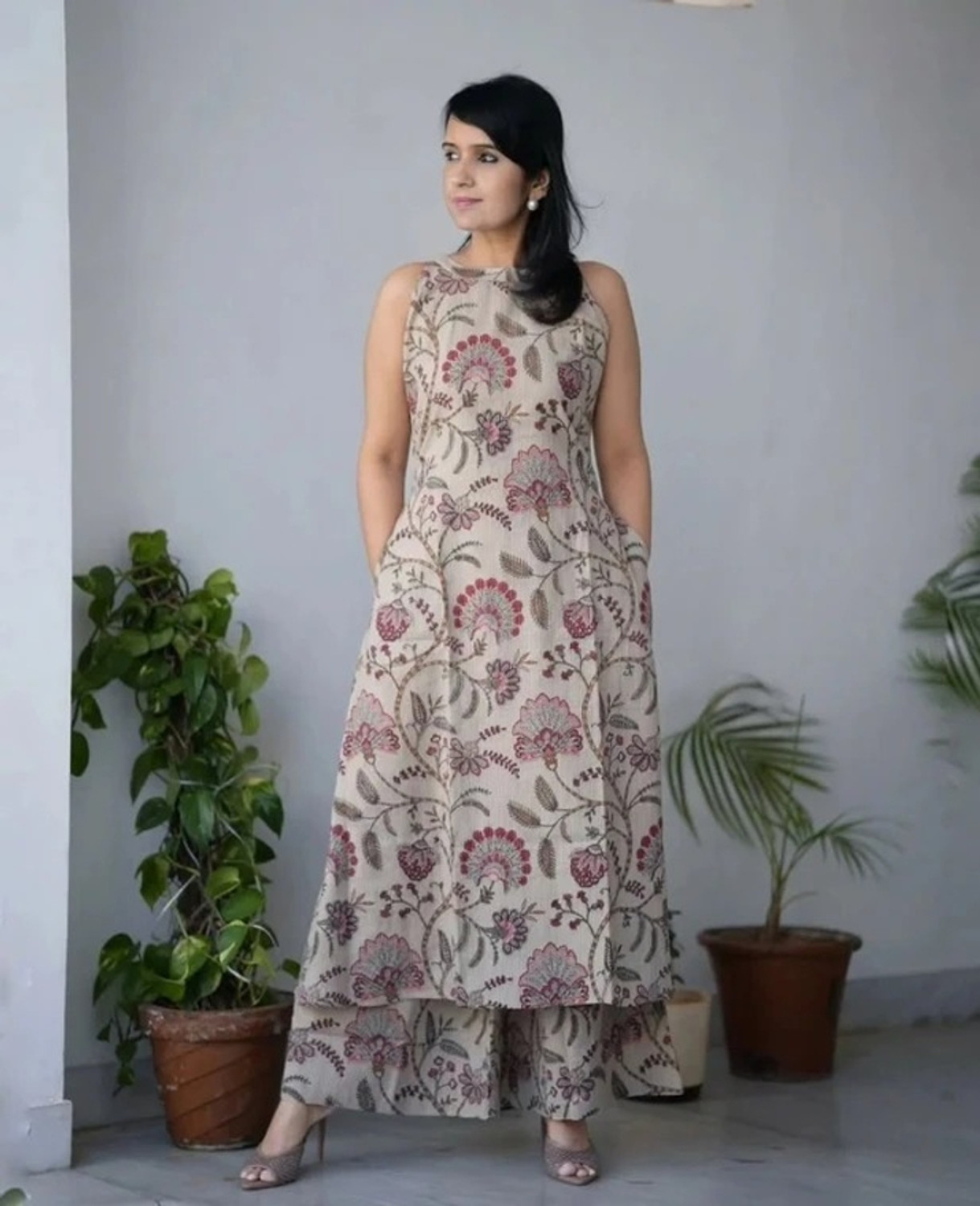Image of KBZ Women Kurta Palazzo Set
