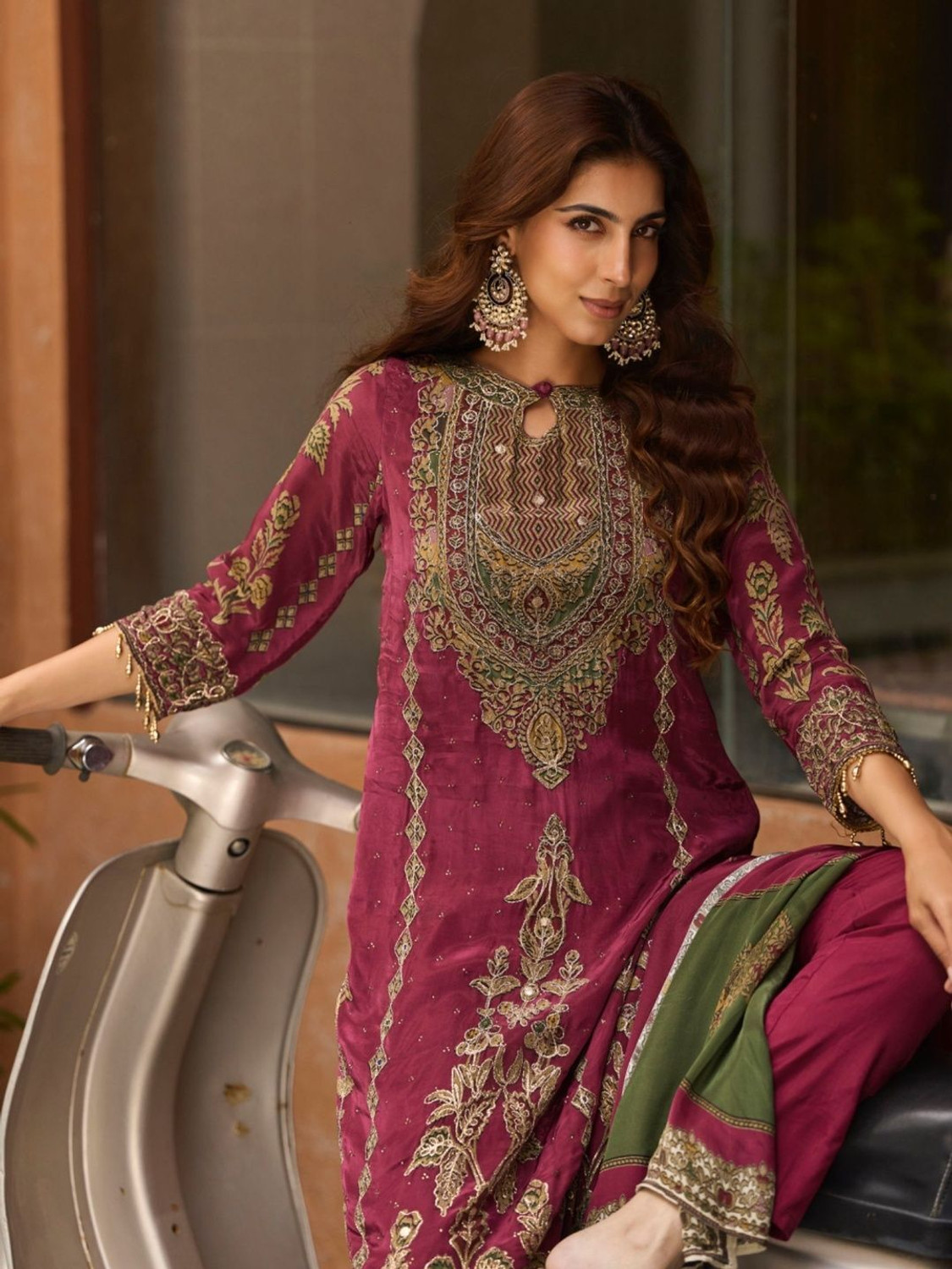 Image of ANOUK Women Kurta Pant Dupatta Set