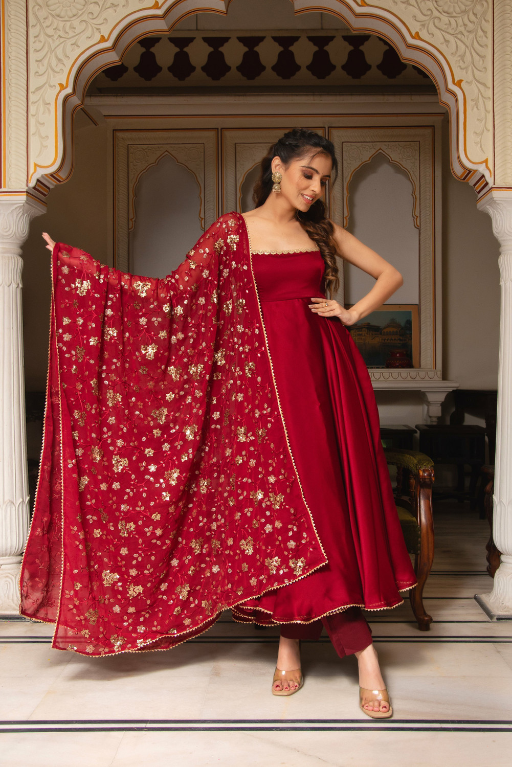 Image of Tasrika Women Kurta Pant Dupatta Set