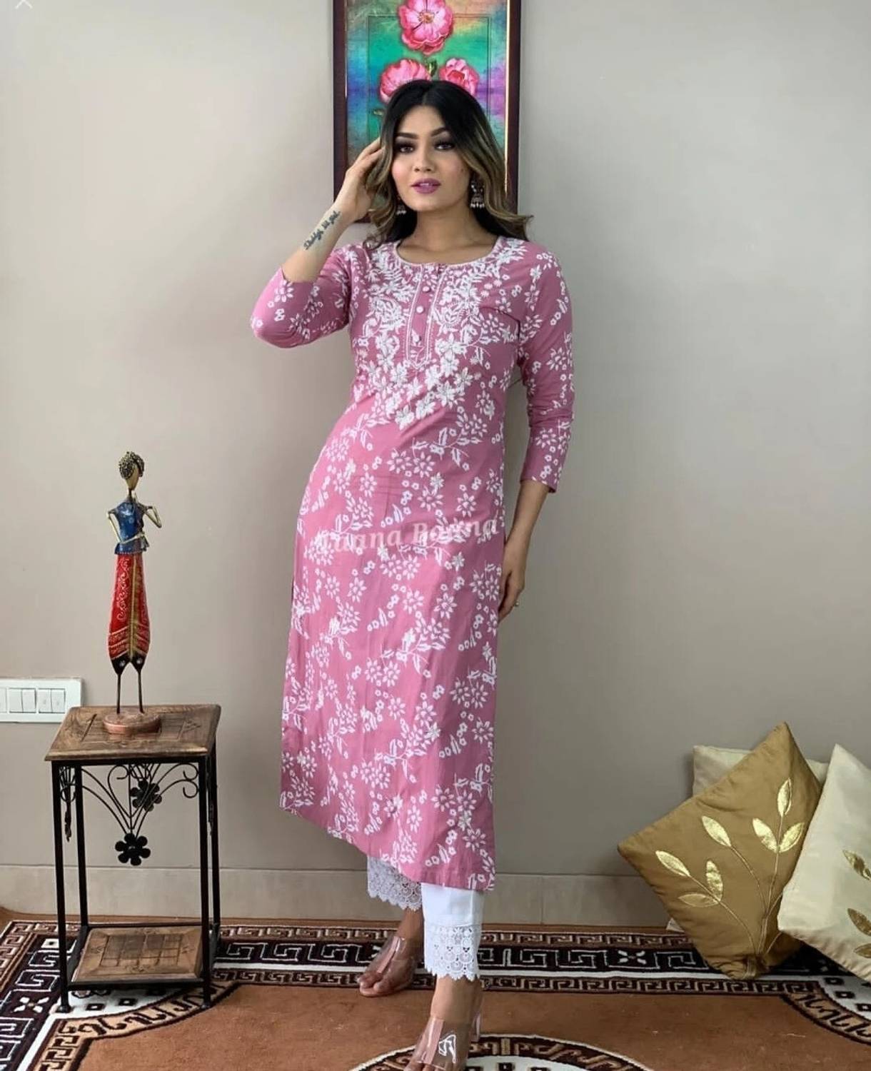 SIYAFABKURTI Women Kurta Pant Set
