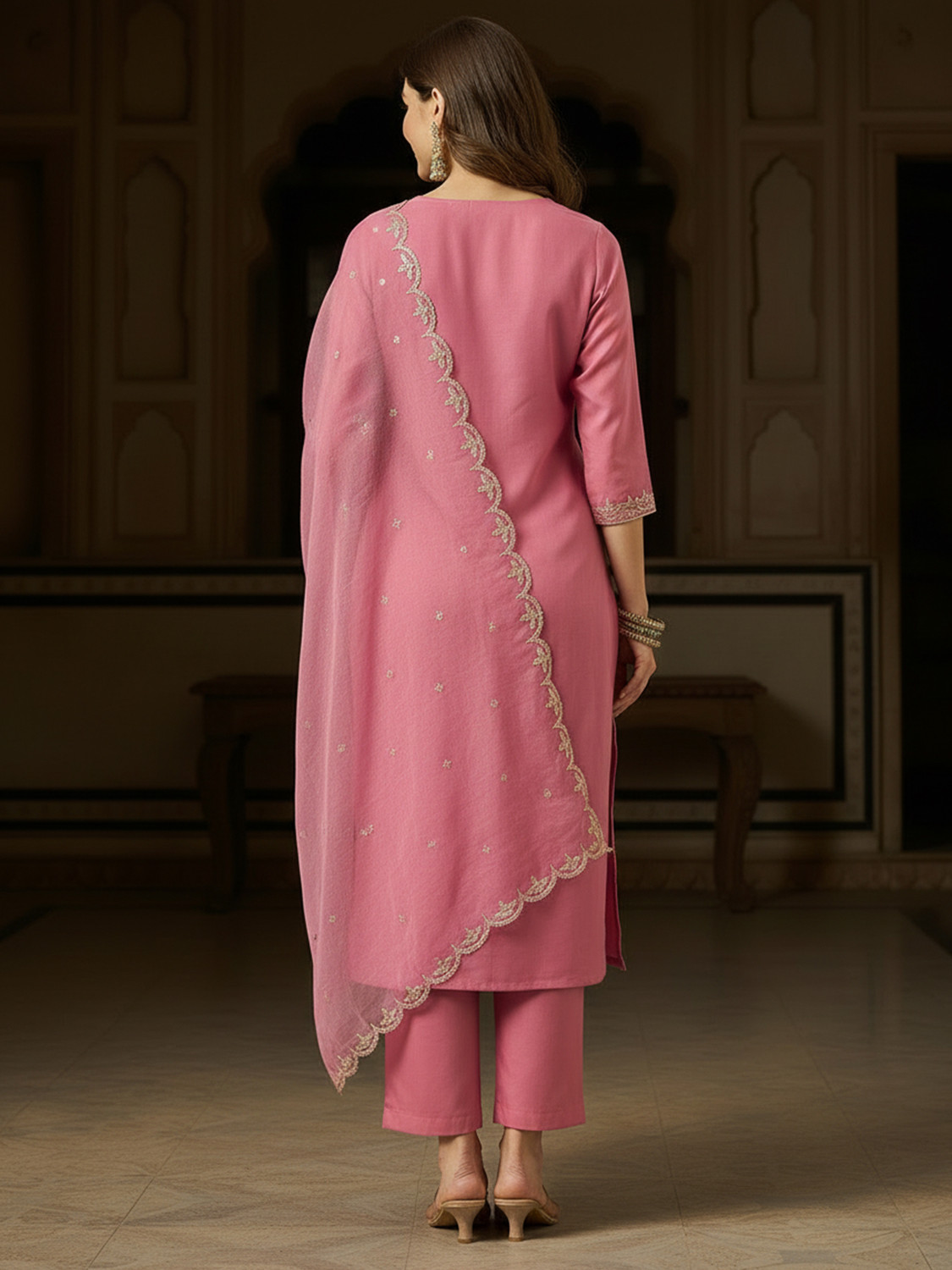 Image of Fabian Fashion Women Kurta Pant Dupatta Set